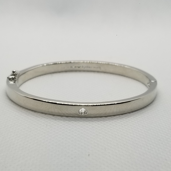 kate spade Jewelry - Kate Spade Spade Hole Punch Silver Hinge Bracelet